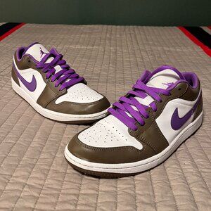 Men's Purple and White Sneakers